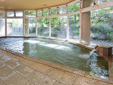Hot spring, Madarao, Nagano, Japan